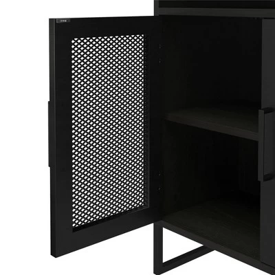 Pacer Storage Cabinet Black Oak - Room & Joy 10 Pacer Storage Cabinet Black Oak - Room & Joy - Image 8