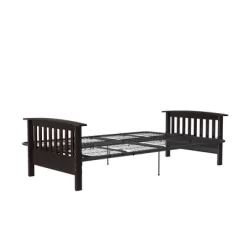 Full Brixen Wood Arm Metal Futon Frame With 6" Mattress - Room & Joy -Room & Joy GUEST 538fbd5f 6795 4538 b8f4 36c545fecb65