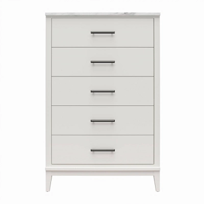 Morganfield Tall 5 Drawer Marble Top Dresser - Room & Joy 12 Morganfield Tall 5 Drawer Marble Top Dresser - Room & Joy - Image 10
