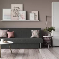 Saddie Futon With Storage Drawers Gray - Room & Joy -Room & Joy GUEST 552621d4 39c5 4810 8958 7acf04c0af54