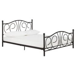 Queen Vanessa Metal Bed Bronze - Room & Joy -Room & Joy GUEST 57c673e7 e133 4f13 914f 027d0e92bd10