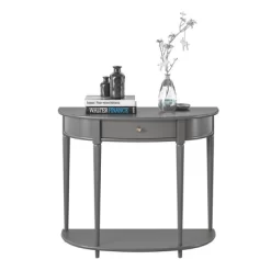 Aurora Half Moon Console Table Gray - Room & Joy -Room & Joy GUEST 57d72022 e482 4c1d ad80 91bb97ea82f4