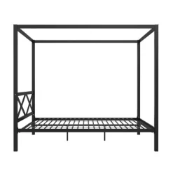 Dax Metal Canopy Bed Black - Room & Joy -Room & Joy GUEST 5bdf0788 17ae 476f 8fa3 62406430f0da