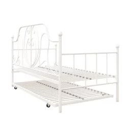 Twin Leila Metal Daybed And Trundle White - Room & Joy -Room & Joy GUEST 5d0e1411 357d 4cad ab40 cc6da549ddf8