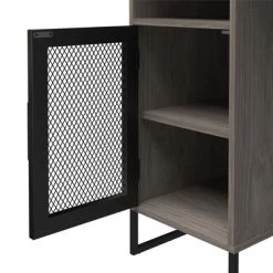 Pacer Single Pedestal Computer Desk Gray Oak - Room & Joy -Room & Joy GUEST 5f9d838d dc84 4b03 a419 7b2a9ae5e5cc