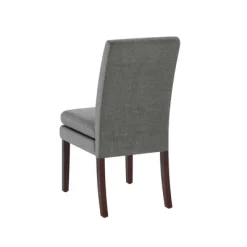 Set Of 2 Cale Upholstered Dining Chairs Gray Linen With Dark Base - Room & Joy 16 Set Of 2 Cale Upholstered Dining Chairs Gray Linen With Dark Base - Room & Joy -Room & Joy GUEST 6382e743 fa0b 470c af5a e21c0fc38471