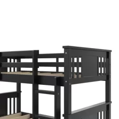 Twin Over Twin Miller Wood Bunk Bed - Room & Joy -Room & Joy GUEST 63e77102 bdfc 41aa b9f7 b101d0da4df6