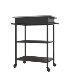 Reida Industrial Kitchen Cart Brown - Room & Joy -Room & Joy GUEST 650ee4c8 b59b 4f51 b6d8 6e1fed8cea84