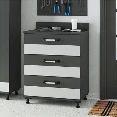 Boss 3 Drawer Storage Cabinet Gray - Room & Joy 6 Boss 3 Drawer Storage Cabinet Gray - Room & Joy - Image 4