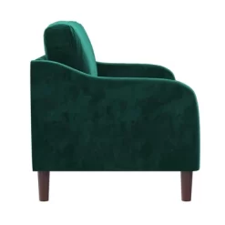 Penny 2 Seater Loveseat Sofa Green Velvet - Room & Joy -Room & Joy GUEST 6793b255 1d80 4dd1 b084 8356531778e1
