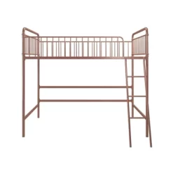 Twin Kaila Metal Loft Bed Rose Gold - Room & Joy -Room & Joy GUEST 67ab7b32 5c9d 4092 a042 429188118c1b