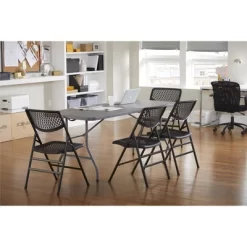 6" Blow Mold Centerfold Table Gray - Room & Joy 19 6" Blow Mold Centerfold Table Gray - Room & Joy -Room & Joy GUEST 6896237d 65ac 4266 aec3 bbe4aba97d68