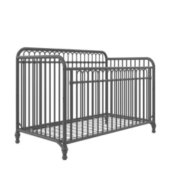 Room & Joy Emma 3-in-1 Convertible Metal Crib JMPA Certified - Gray -Room & Joy GUEST 6a3725b1 8619 43a2 afaa 51674594bcea