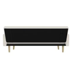 Benedict Wooden Futon Ivory - Room & Joy -Room & Joy GUEST 6b748c05 e008 4bdb 93d3 41f31fe397ac