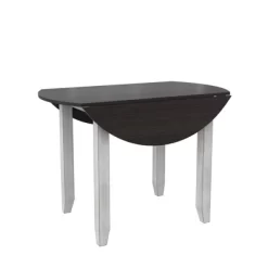 3pc Jacy Drop Leaf Round Dining Table And Chair Set Brown/Oyster - Room & Joy -Room & Joy GUEST 6d7048fb a204 44e7 bcb8 70959c75b248