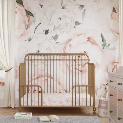 Room & Joy Luna 3-in-1 Convertible Metal Crib JMPA Certified - Gold 9 Room & Joy Luna 3-in-1 Convertible Metal Crib JMPA Certified - Gold - Image 7