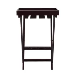 Wood Folding Wine Rack With Removable Tray Espresso - Room And Joy -Room & Joy GUEST 70ff016c 4fbe 454f 90ec 5e2a695de978