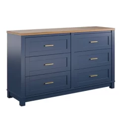 Henry 6 Drawer Walnut Top Wide Dresser Navy - Room & Joy 15 Henry 6 Drawer Walnut Top Wide Dresser Navy - Room & Joy -Room & Joy GUEST 73834af3 14be 44f9 8362 56c5b92c5b24