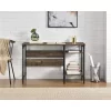 Anthony Single Pedestal Desk Rustic - Room & Joy
