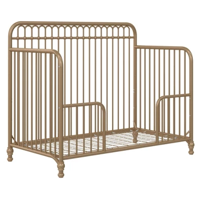 Room & Joy Luna 3-in-1 Convertible Metal Crib JMPA Certified - Gold 6 Room & Joy Luna 3-in-1 Convertible Metal Crib JMPA Certified - Gold - Image 4