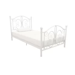 Twin Kids' Bombay Metal Bed White - Room & Joy -Room & Joy GUEST 7eadabe9 f2bf 4c83 b909 8c85d545727c