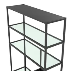 72" Eos Bookcase Etagere Marble/Glass Black - Room & Joy 11 72" Eos Bookcase Etagere Marble/Glass Black - Room & Joy -Room & Joy GUEST 813591da 7edc 4aff b91d 258468a87292