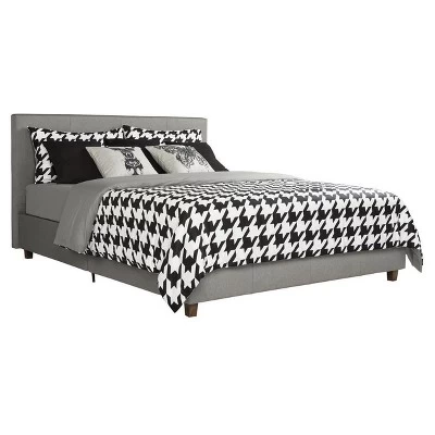 Full Melrose Upholstered Bed Gray - Room & Joy 3 Full Melrose Upholstered Bed Gray - Room & Joy
