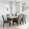 Set Of 2 Cale Upholstered Dining Chairs Gray Linen With Dark Base - Room & Joy -Room & Joy GUEST 8425825b 0f5b 4430 a5bf 05058c2d3c9d