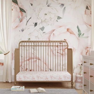 Room & Joy Luna 3-in-1 Convertible Metal Crib JMPA Certified - Gold 8 Room & Joy Luna 3-in-1 Convertible Metal Crib JMPA Certified - Gold - Image 6