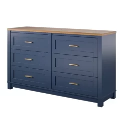 Henry 6 Drawer Walnut Top Wide Dresser Navy - Room & Joy 16 Henry 6 Drawer Walnut Top Wide Dresser Navy - Room & Joy -Room & Joy GUEST 8a27a0ac 8d32 44a2 946b 55840ff81971