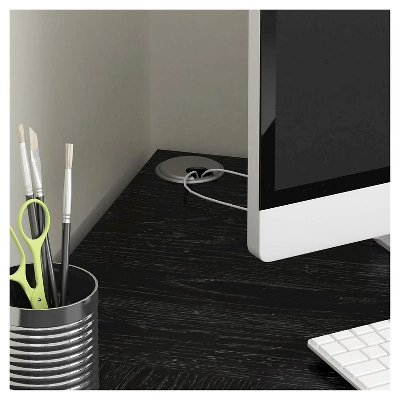 Fieldstone Wood L Shaped Computer Desk With Storage - Room & Joy 4 Fieldstone Wood L Shaped Computer Desk With Storage - Room & Joy - Image 2