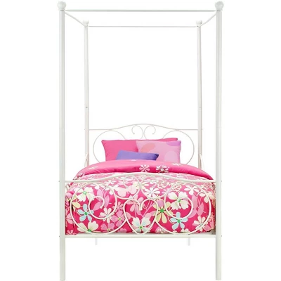 Twin Clara Metal Bed White - Room & Joy 9 Twin Clara Metal Bed White - Room & Joy - Image 7