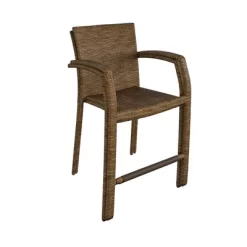 3pc Lakewood Ranch Steel Woven Wicker Outdoor High Top Bistro Patio Furniture Set With Cushions Brown - Room & Joy -Room & Joy GUEST 8f81fd51 137e 48ba 91e0 366c6badf40d