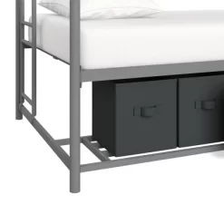 Twin Betony Kids' Bunk Bed With Storage Bins Silver - Room & Joy -Room & Joy GUEST 906e40fa d9ed 43ae 907d f3bd3c24bf1f