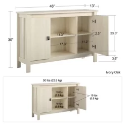 Palm Canyon Storage Cabinet Ivory Oak - Room & Joy -Room & Joy GUEST 90fd6b99 01a0 464c a515 9fdf8414f2ab