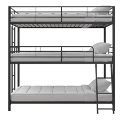 Triple Twin Zeke Metal Bunk Bed - Room & Joy -Room & Joy GUEST 91706260 e607 4761 9f02 be9ed39c55b0