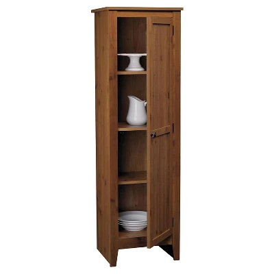Hagar Single Door Storage Pantry Cabinet Pine - Room And Joy 4 Hagar Single Door Storage Pantry Cabinet Pine - Room And Joy - Image 2