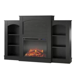 Kindle Cove Fireplace Mantel With Bookshelves - Room & Joy -Room & Joy GUEST 939fad24 5a1d 4551 881c 32f373b74621