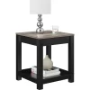 Paramount End Table Black/ Sonoma Oak - Room & Joy