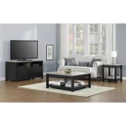 Paramount End Table Black/ Sonoma Oak - Room & Joy -Room & Joy GUEST 988088de 3f7d 4174 9185 fbf14a5cd5c0