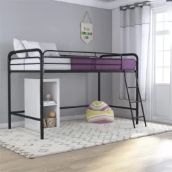 Adeline Junior Metal Loft Bed Black - Room & Joy -Room & Joy GUEST 995cec60 4cc1 4656 bb18 aa37d25c950f