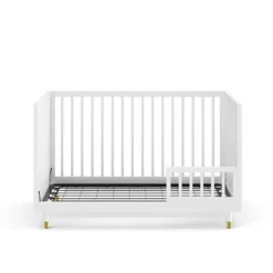 Room & Joy Rory Toddler Rail With Spindles - White