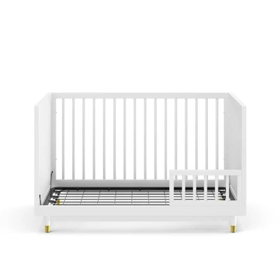 Room & Joy Rory Toddler Rail With Spindles - White 3 Room & Joy Rory Toddler Rail With Spindles - White