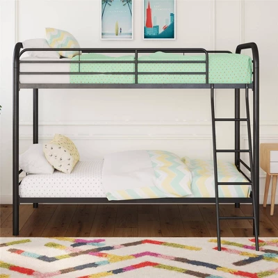 Twin Over Twin Evan Metal Bunk Bed - Room & Joy 4 Twin Over Twin Evan Metal Bunk Bed - Room & Joy - Image 2
