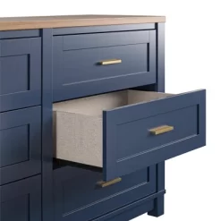 Henry 6 Drawer Walnut Top Wide Dresser Navy - Room & Joy 17 Henry 6 Drawer Walnut Top Wide Dresser Navy - Room & Joy -Room & Joy GUEST 9fdb10ac d25e 4aa4 a3e3 7fddd0b13ccb