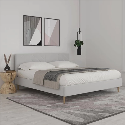 Venus Tufted Upholstered Bed Gray Linen - Room & Joy 3 Venus Tufted Upholstered Bed Gray Linen - Room & Joy