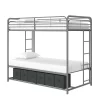 Twin Betony Kids' Bunk Bed With Storage Bins Silver - Room & Joy -Room & Joy GUEST a1e9f555 6437 4533 b86a dfcebc6b438b