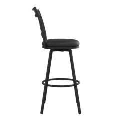 Set Of 3 Nettie Upholstered Adjustable Seat Swivel Barstools Black - Room & Joy 13 Set Of 3 Nettie Upholstered Adjustable Seat Swivel Barstools Black - Room & Joy -Room & Joy GUEST a3b819e6 a142 4c8c 973a ceabaa7ca8da
