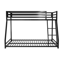 Twin/Full Max Metal Bunk Bed Black - Room & Joy -Room & Joy GUEST a5403249 9357 44c6 8ae7 1839437950da