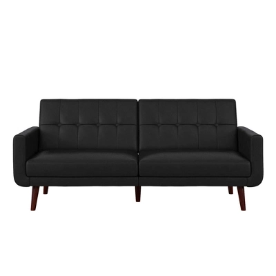 Fiore Modern Futon Faux Leather - Room & Joy 6 Fiore Modern Futon Faux Leather - Room & Joy - Image 4
